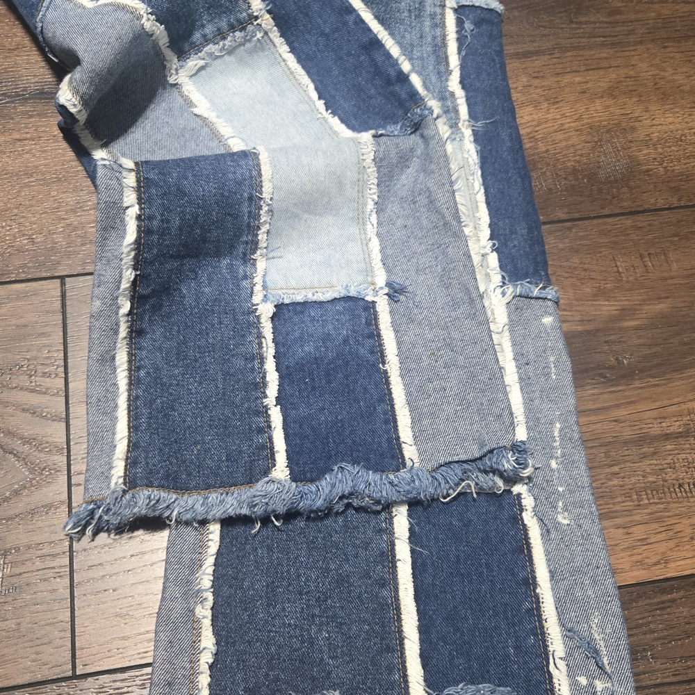 Patchwork Blue Jeans - image 5